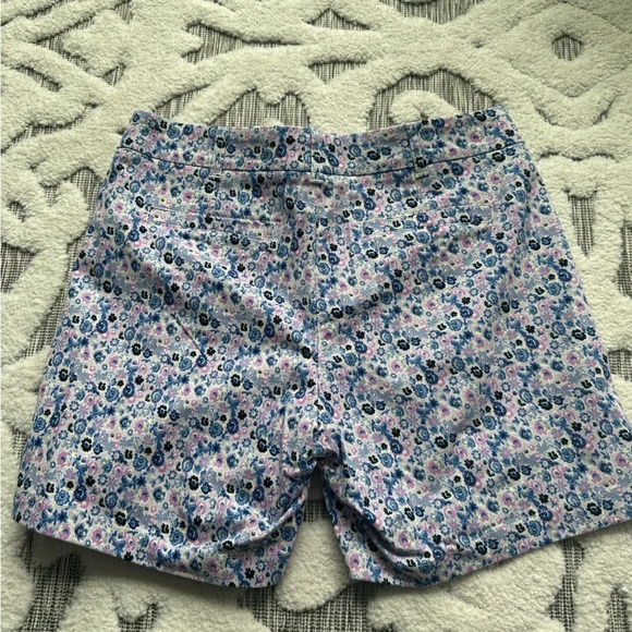NWT J. Crew Floral Purple Blue Print Stretch 16” Chino Shorts | 10 - Picture 7 of 8